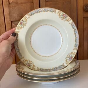 Vintage Noritake Pattern RO2 Soup Bowls, Set of 4